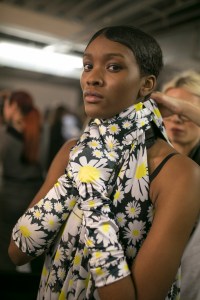 Backstage at Richard Queen RTW Fall 2019