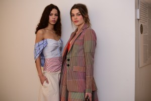 Backstage at Rosie Assoulin RTW Fall 2019