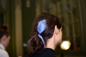 Backstage at Rosie Assoulin RTW Fall 2019