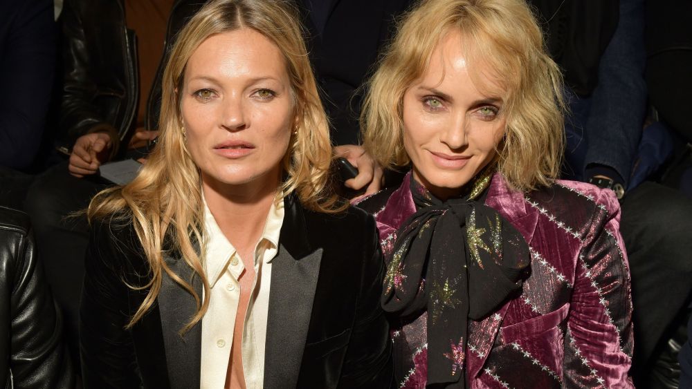 Kate Moss and Amber Valletta