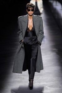 Model on the catwalk