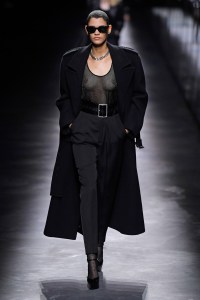 Model on the catwalk