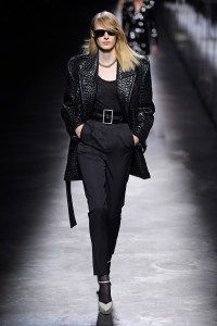 Model on the catwalk