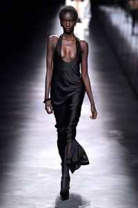 Model on the catwalk