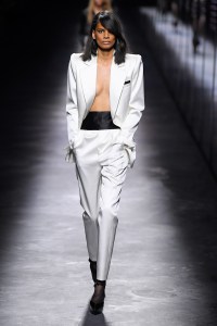 Model on the catwalk