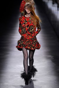 Model on the catwalk