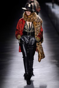 Model on the catwalk