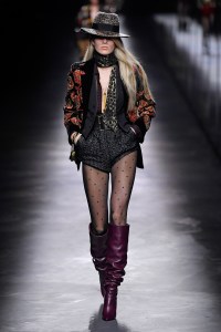 Model on the catwalk