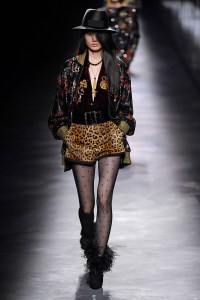 Model on the catwalk
