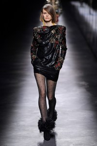 Model on the catwalk