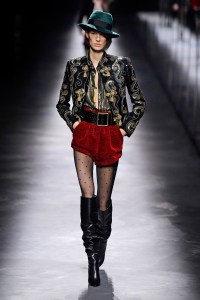 Model on the catwalk