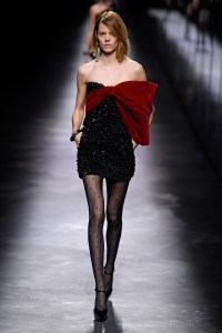Model on the catwalk