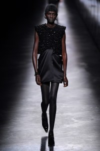 Model on the catwalk