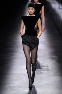 Model on the catwalk