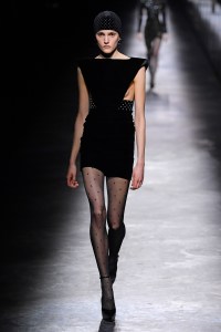 Model on the catwalk