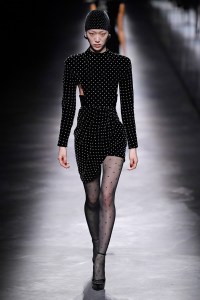 Model on the catwalk