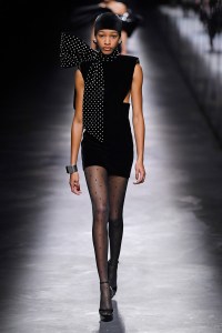 Model on the catwalk