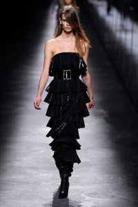 Model on the catwalk