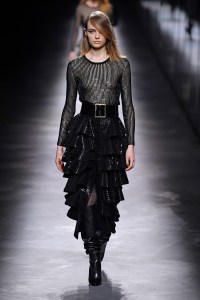 Model on the catwalk