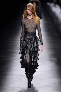 Model on the catwalk