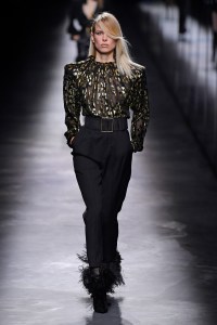 Model on the catwalk