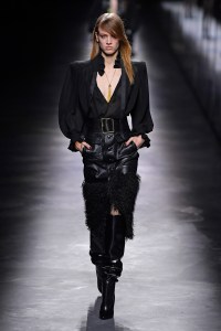 Model on the catwalk