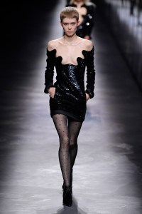 Model on the catwalk