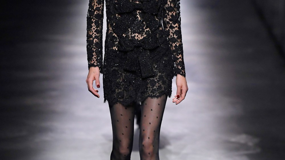 Model on the catwalk