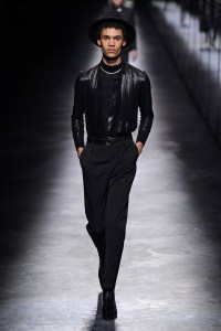 Model on the catwalk