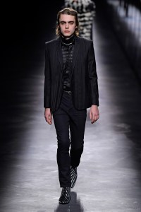 Model on the catwalk