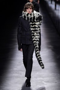 Model on the catwalk