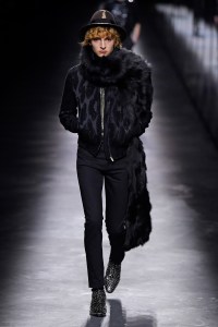 Model on the catwalk