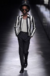 Model on the catwalk
