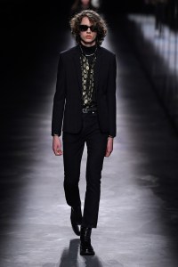 Model on the catwalk