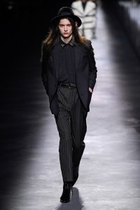 Model on the catwalk