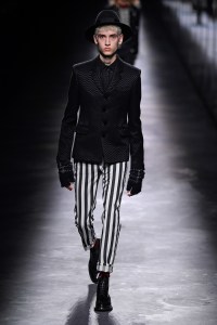 Model on the catwalk