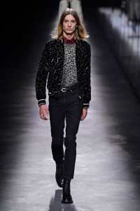 Model on the catwalk