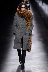 Model on the catwalk