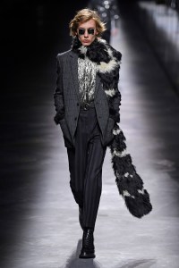 Model on the catwalk