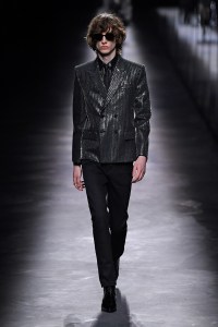 Model on the catwalk