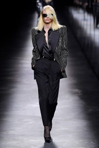 Model on the catwalk