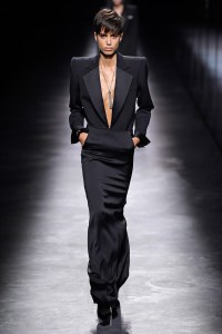 Model on the catwalk