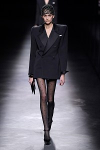 Kais Gerber on the catwalk