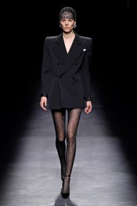 Model on the catwalk