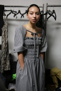 Backstage at Sandy Liang RTW Fall 2019