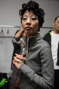 Backstage at Sandy Liang RTW Fall 2019