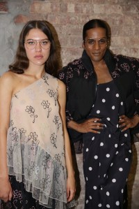 Backstage at Sandy Liang RTW Fall 2019