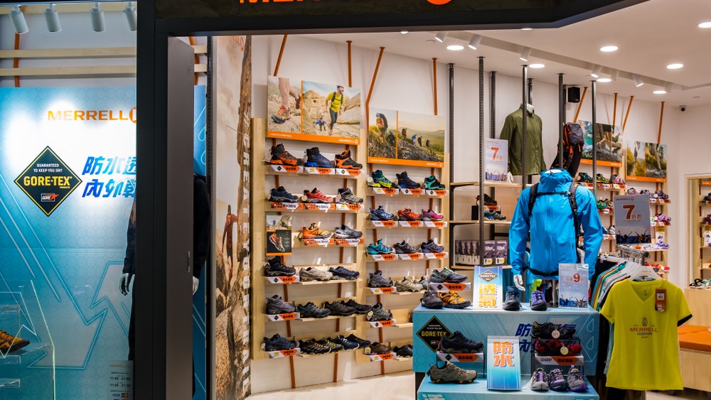 Image of a Merrell store