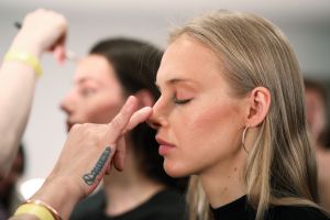 Backstage at Staud RTW Fall 2019
