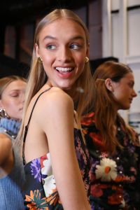 Backstage at Staud RTW Fall 2019